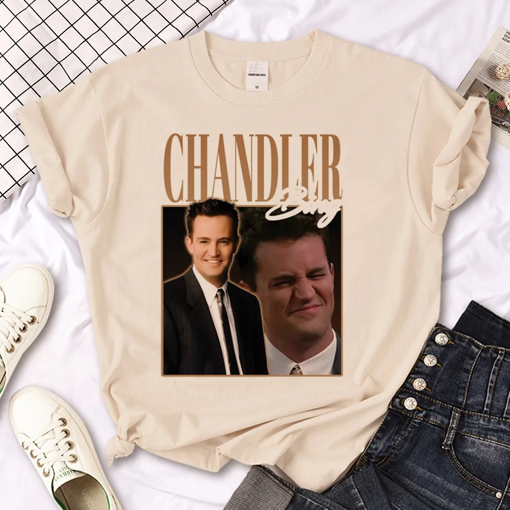 Chandler Bing tshirt women comic t-shirts girl anime funny streetwear clothes