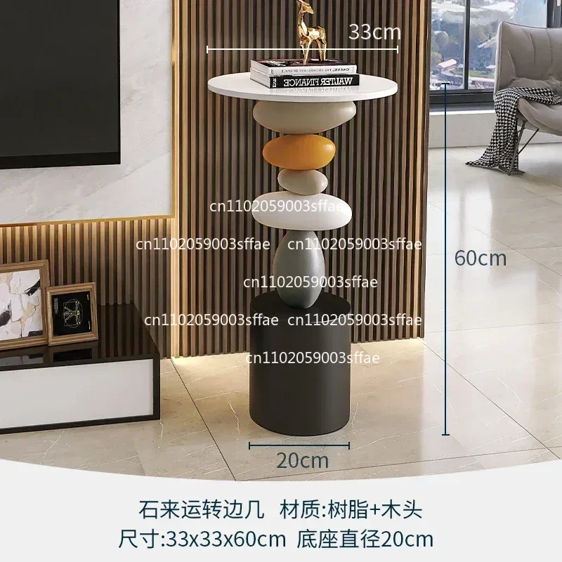 Creative Art Statue Side Table Floor Decor Simple Style Living Room Large Floor Ornament Small Coffee Table Tea Table