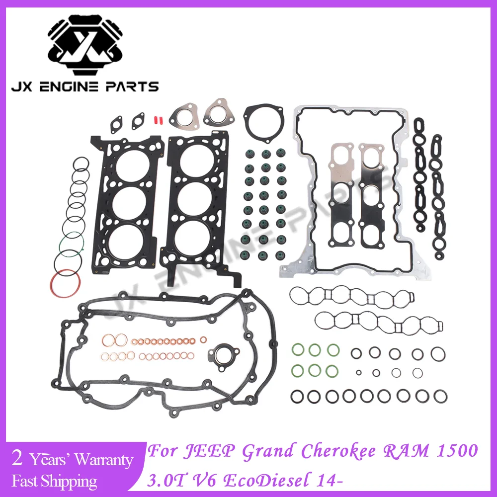 EXF EXN Engine Valve Cover Head Oil Seal Full Gasket Set For RAM 1500 JEEP Grand Cherokee WK WK2 3.0 Eco Diesel 3.0L VM63D 14-