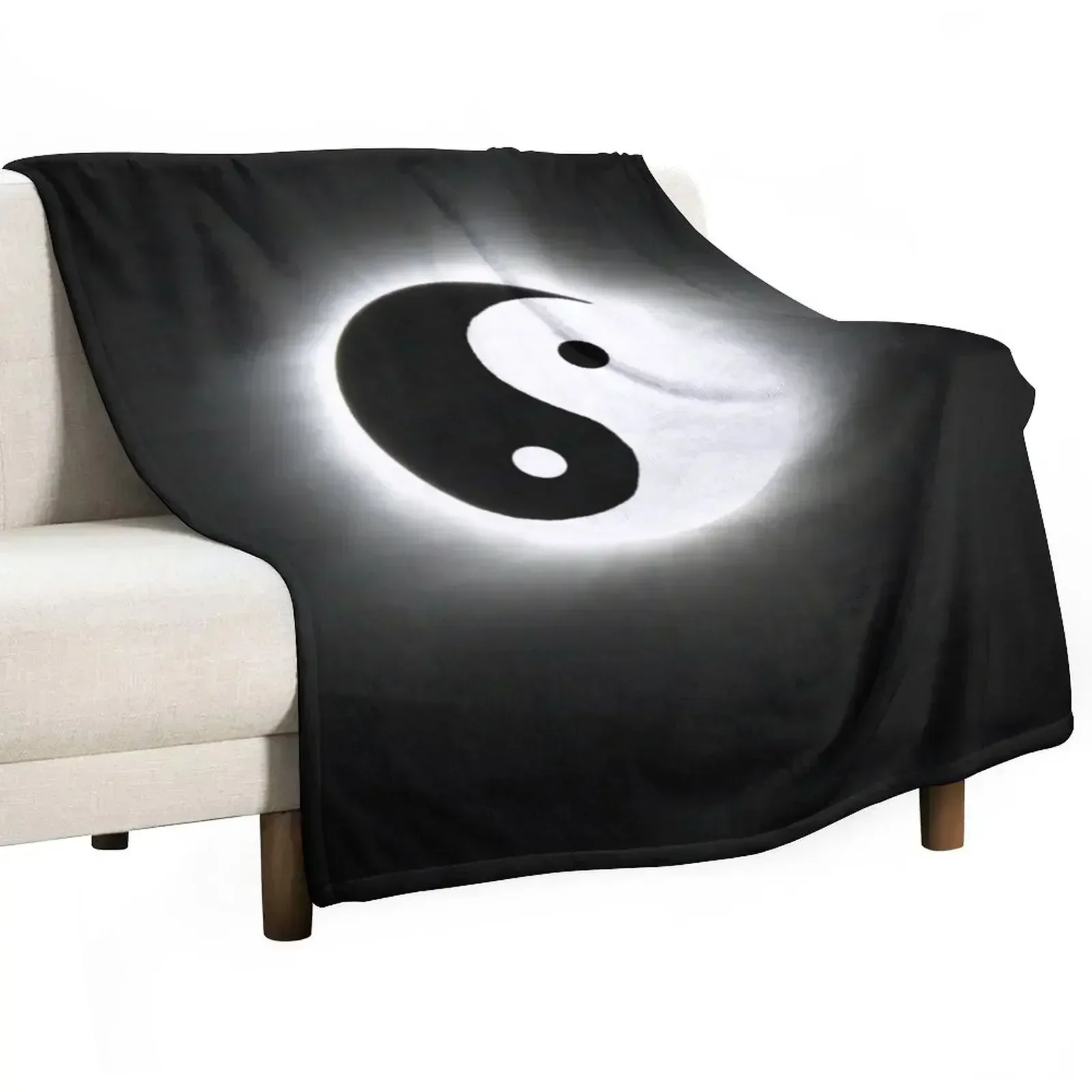 Yin Yang Eclipse Throw Blanket Summer Beddings Vintage Custom Plush warm for winter Decorative Sofas Blankets