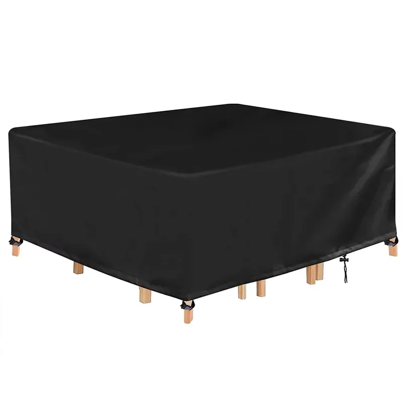 for 600D Rectangular Heavy  Patio Dining Table and Chair Cover Waterproof Dustproof Outdoor Furniture Protector