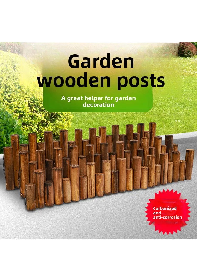 carbonized-wood-poles-round-wood-fence-real-wood-outdoor-courtyard-anti-corrosion-wood-fence-small-hedge-balcony-garden-bed-d