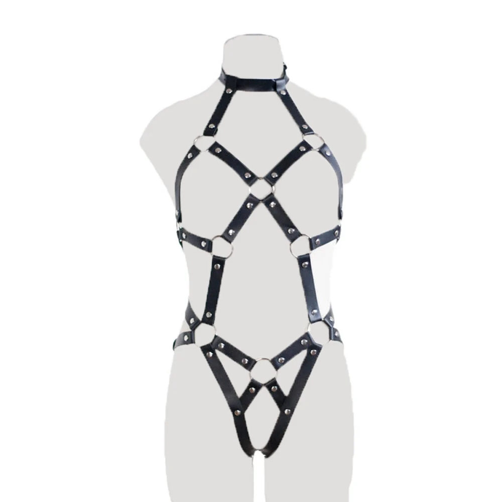 제한 하네스 여성 섹스 본디지 페티쉬 BDSM 장난감 섹시한 가죽 하네스 에로틱 섹스 유혹 스트랩 커플을위한 섹스 토이