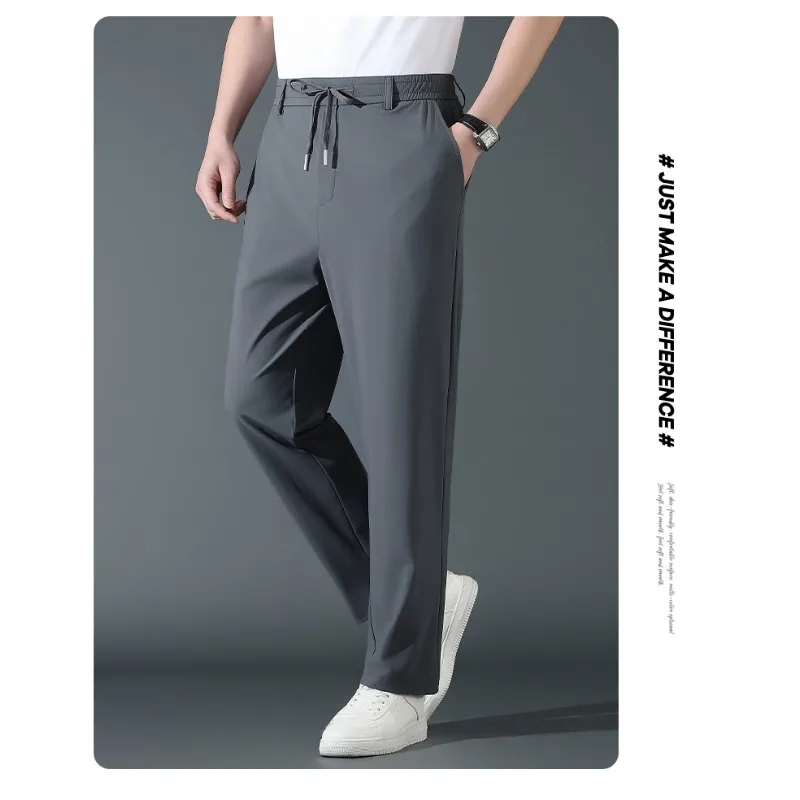 Men's Summer Lightweight Breathable Sports Casual Fashionable Pants Outdoor Fishing Casual Sweat Absorbing Quick Drying Pants