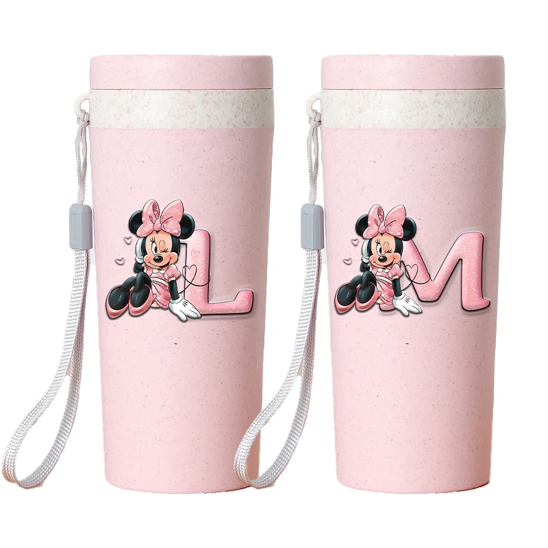 400 مللي ميني ماوس ديزني بنات الأطفال الكرتون نظارات ماء بنين الأطفال أكواب بلاستيكية أنيمي أكواب الحليب الاطفال لطيف هدايا عيد ميلاد