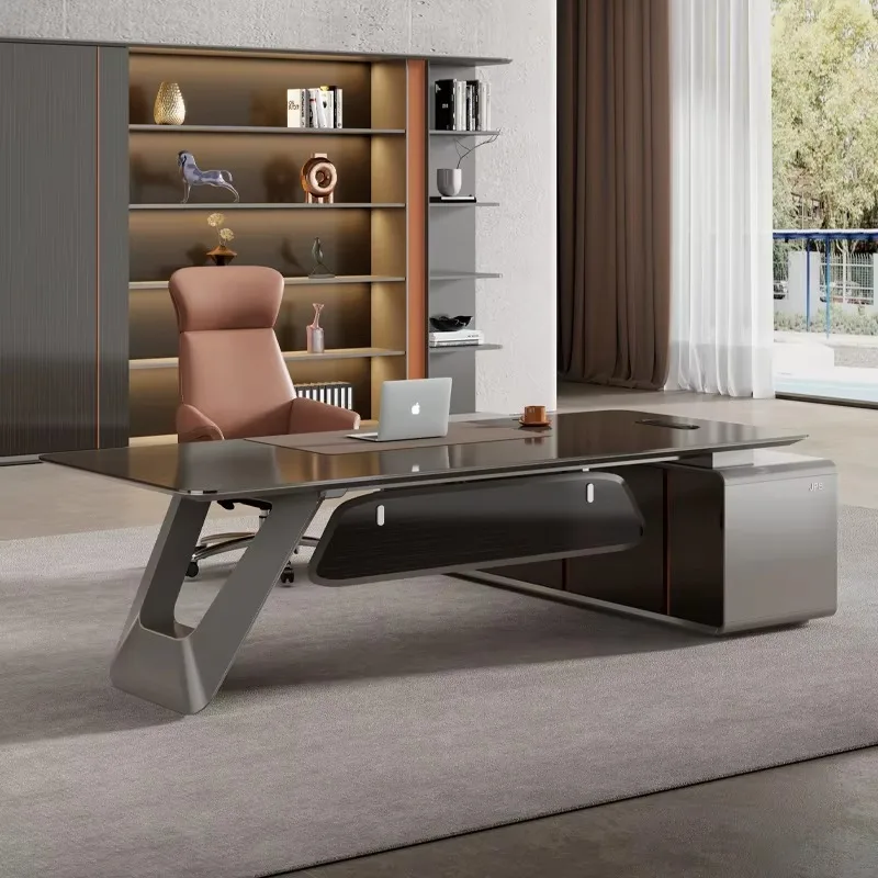 

Modern Luxury Executive Office Desk Manager Workstation with Wooden Design Luxury Office Table Furniture