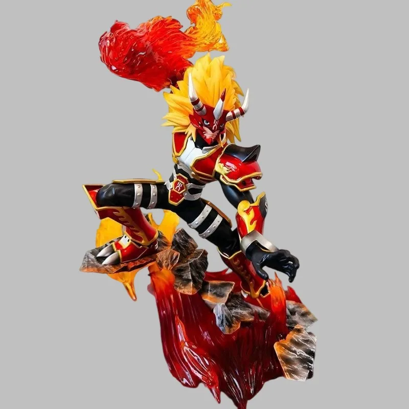 Digimon GK Legendary Ten Warriors Agunimon 26 cm Flame Fighter Anime Figura em estoque