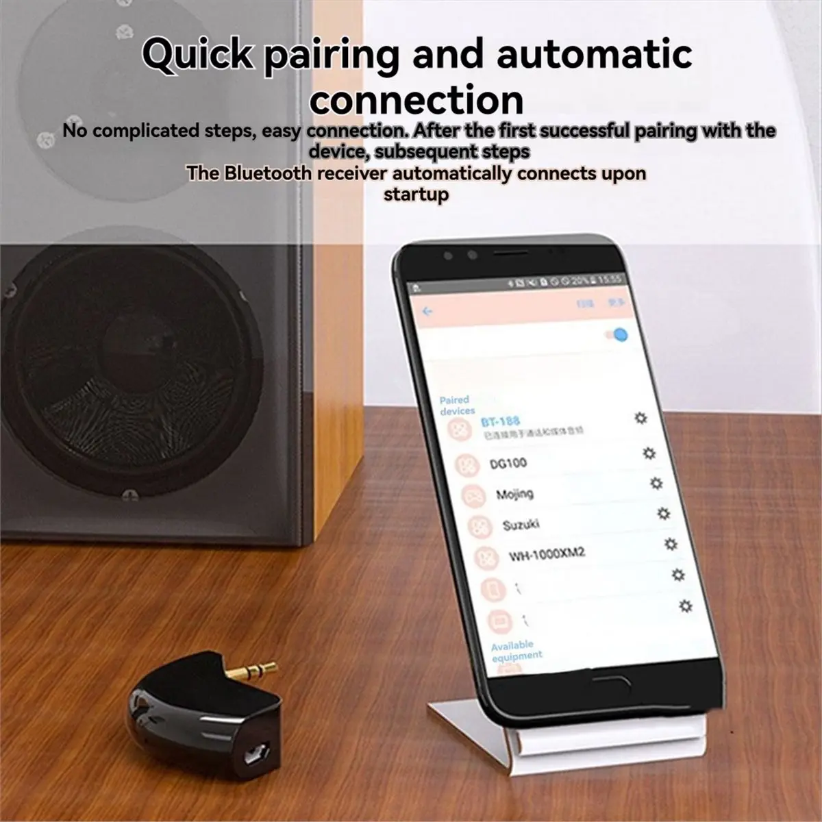 ^DT1002~~Bluetooth Receiver 5.0 Wireless Bluetooth Audio Receiver 3.5mm Car Aux Bluetooth Adapter Speaker Headphone Hands-Free