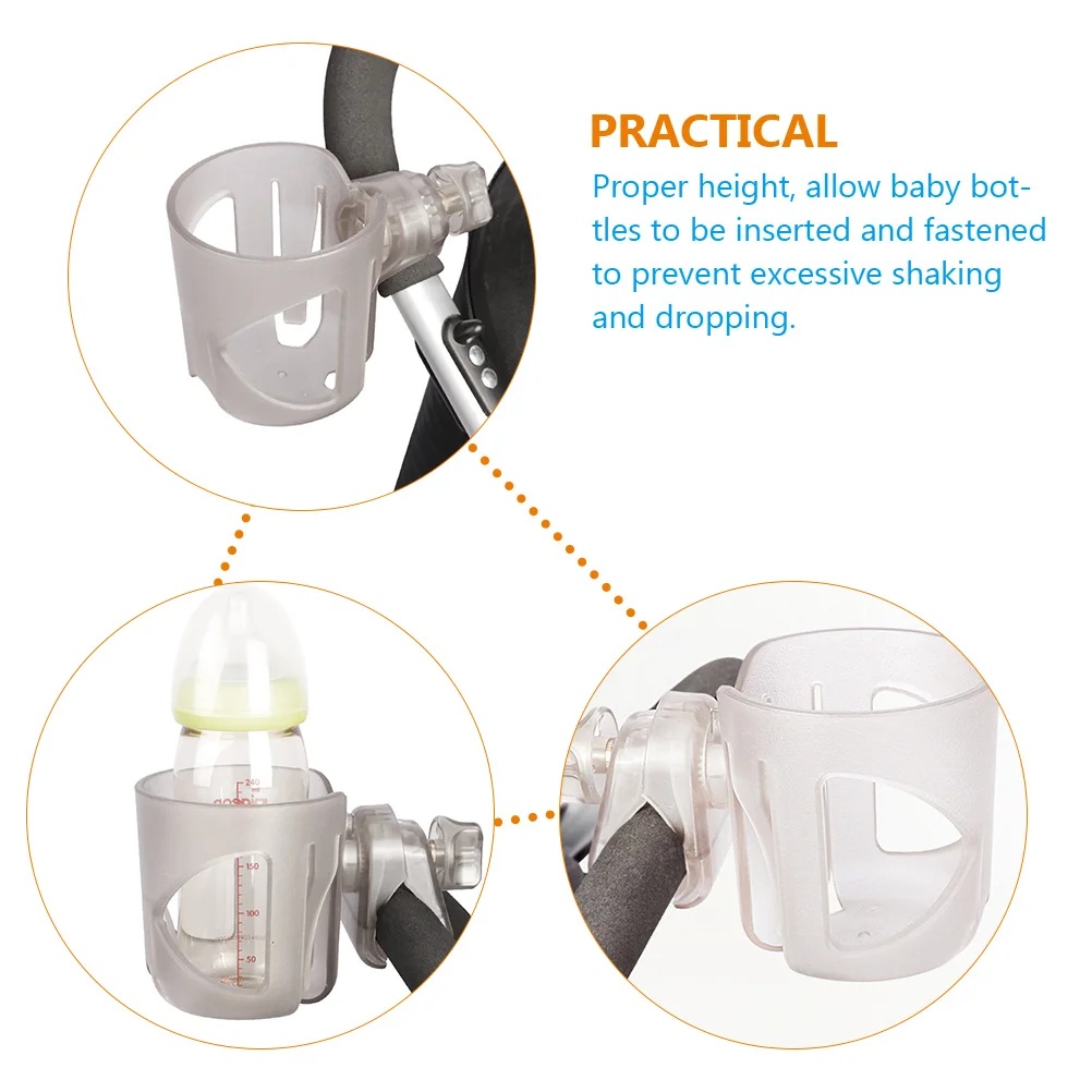 

Universal Stroller Cup Holder For Bottle Drinks Premium Plastic Bike Beverage Rack Organizer Anti-Shake Anti-Slip