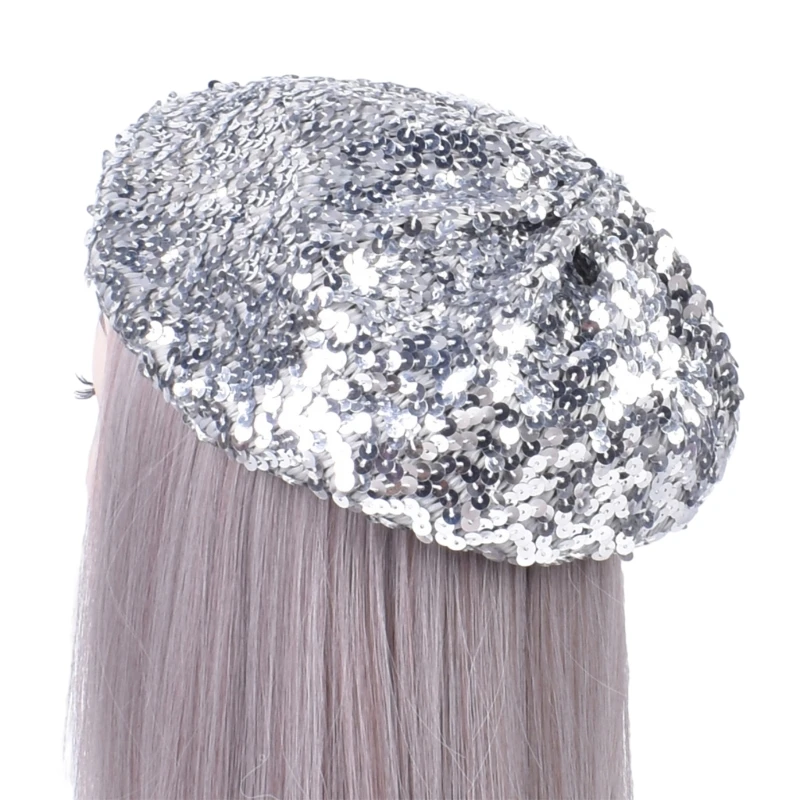 Hat Colorful Knight Hat for Disco House Cocktail Parties Vacation Glittering Sequins for Comedian Actor Masquerade