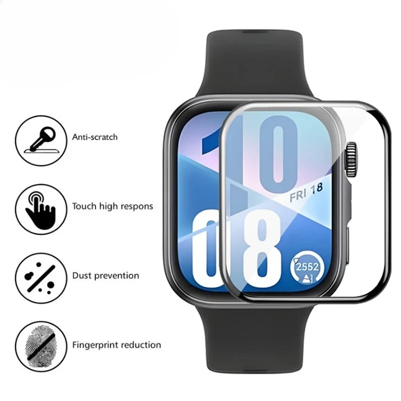 واقي شاشة لهاتف هواوي ساعة فيت 4 4Pro 3 غطاء منحني ثلاثي الأبعاد لهاتف هواوي Fit4 4 Pro Fit3 Ultra-HD طبقة حماية كاملة التغطية #3