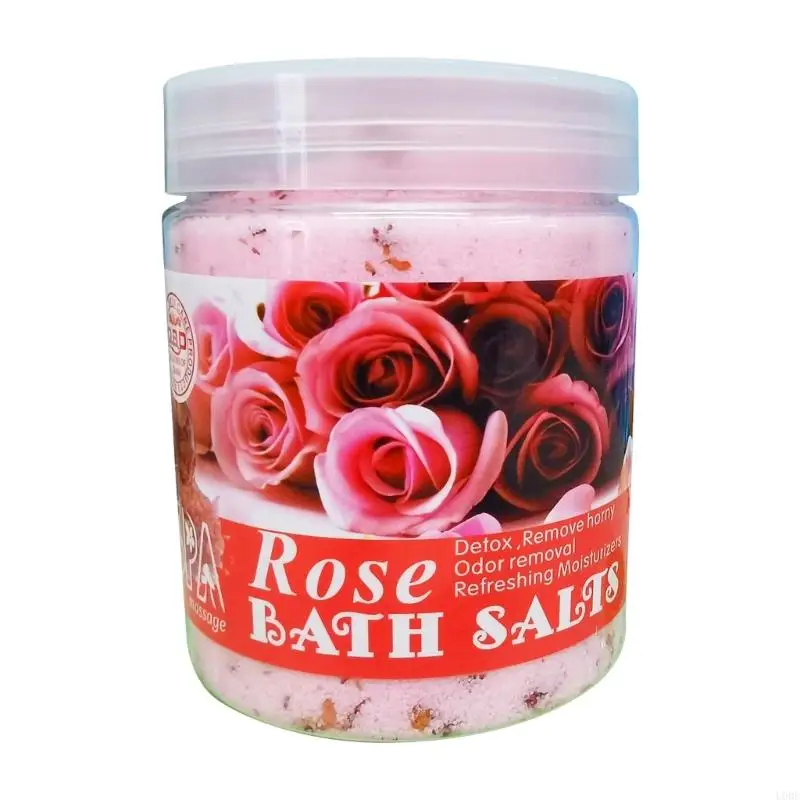 U0DE DRMEINAIER Esfoliante Corporal Sais Banho Pétalas Sal Marinho Sais Banho Lavanda Suaves