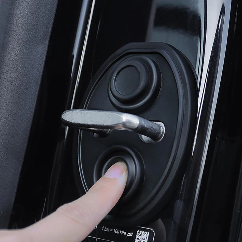 New 1/4Pcs Car Door Closing Shockproof Silicone Cushion Mute Shock Absorber Protective Covers Car Door Latch Accessories
