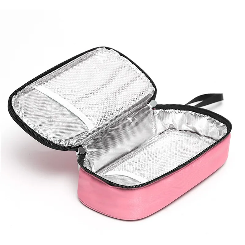 Portable Insulin Bag Mini Waterproof Bag Large Capacity Outdoor Travel Portable Insulation Bag Barrier Mesh Bag Storage Bags