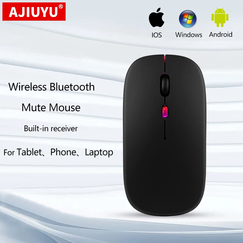 Wireless Bluetooth Mouse For Samsung Galaxy Tab S8 Ultra 14.6 S8+ SM-X900 S7 Plus 12.4 S7+ Laptop Rechargeable Silent Mouse Mice