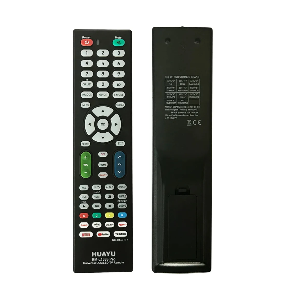 Controle Remoto Universal para Smart TV OND Philco PALSONIC POLYSTAR POLAROID QHREI REDLINE ROSSO SASSIN SUNNY STAR COM