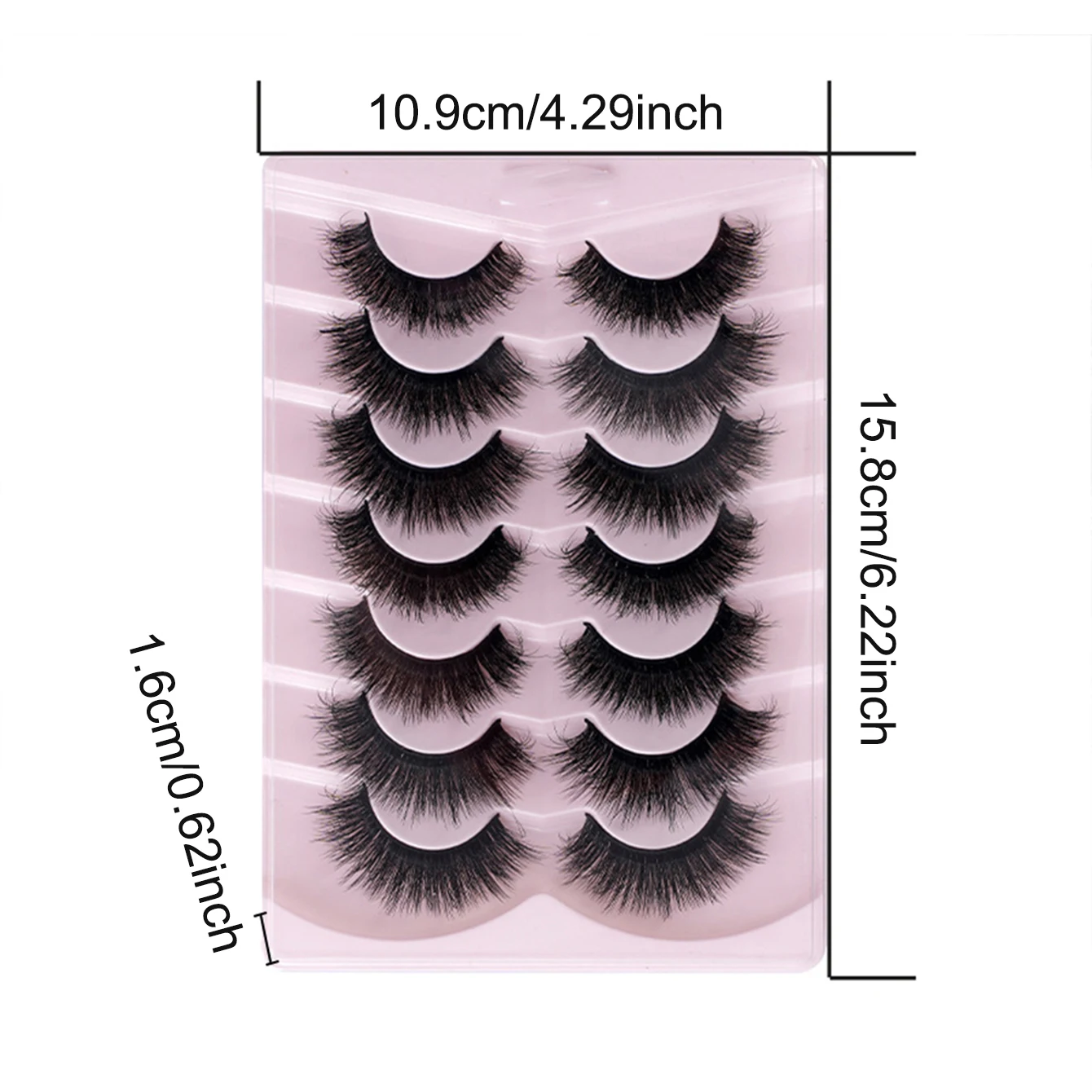 爆発的なボリューム感のつけまつげ7ペア、自然に伸びるふわふわで鮮やかなアイメイク、パーティーに欠かせないコスメ