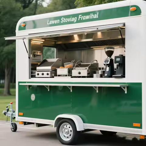 Food Truck Trailer Cart Caravan outdoor kitchen ice cream truck tents outdoor camping off road camper trailers