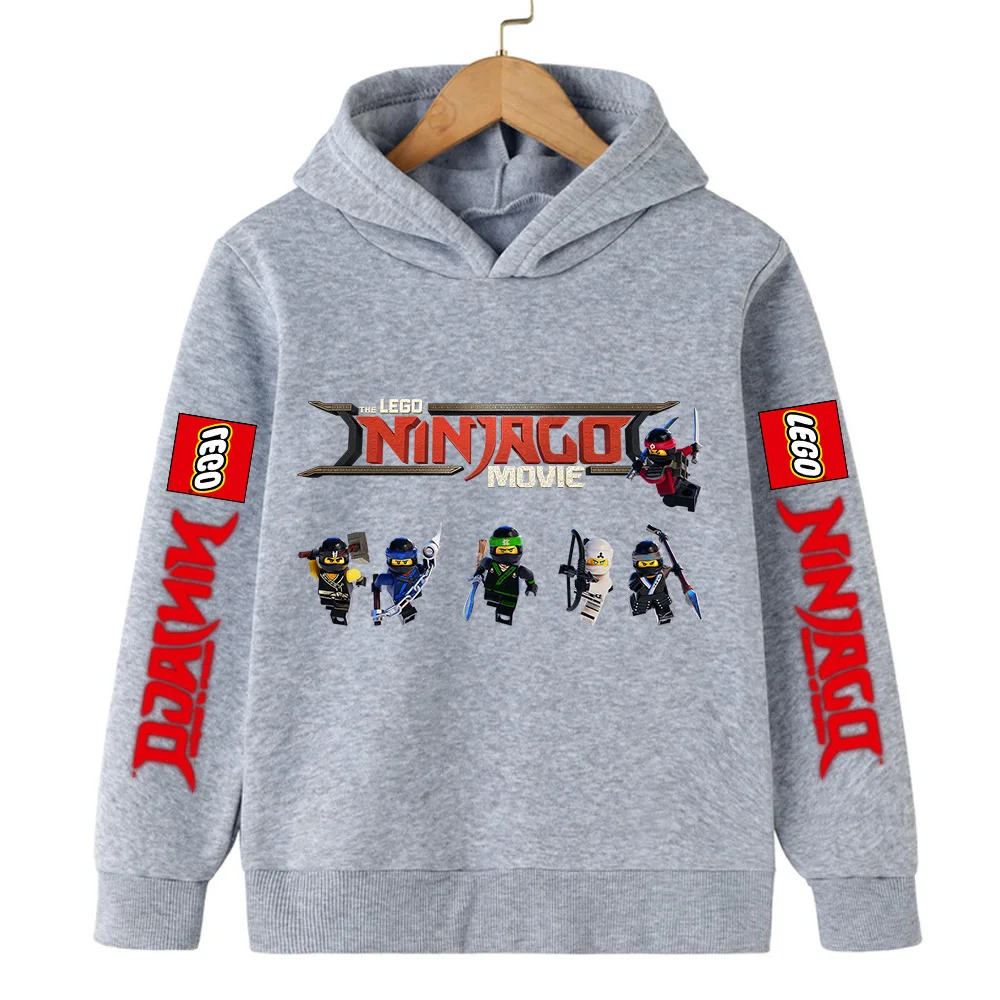 Children's Lego Phantom Ninja Boys' Clothes Girls' Long sleeved Hoodies Casual Sports Hoodies 3-13 Year Old Boys' Jackets