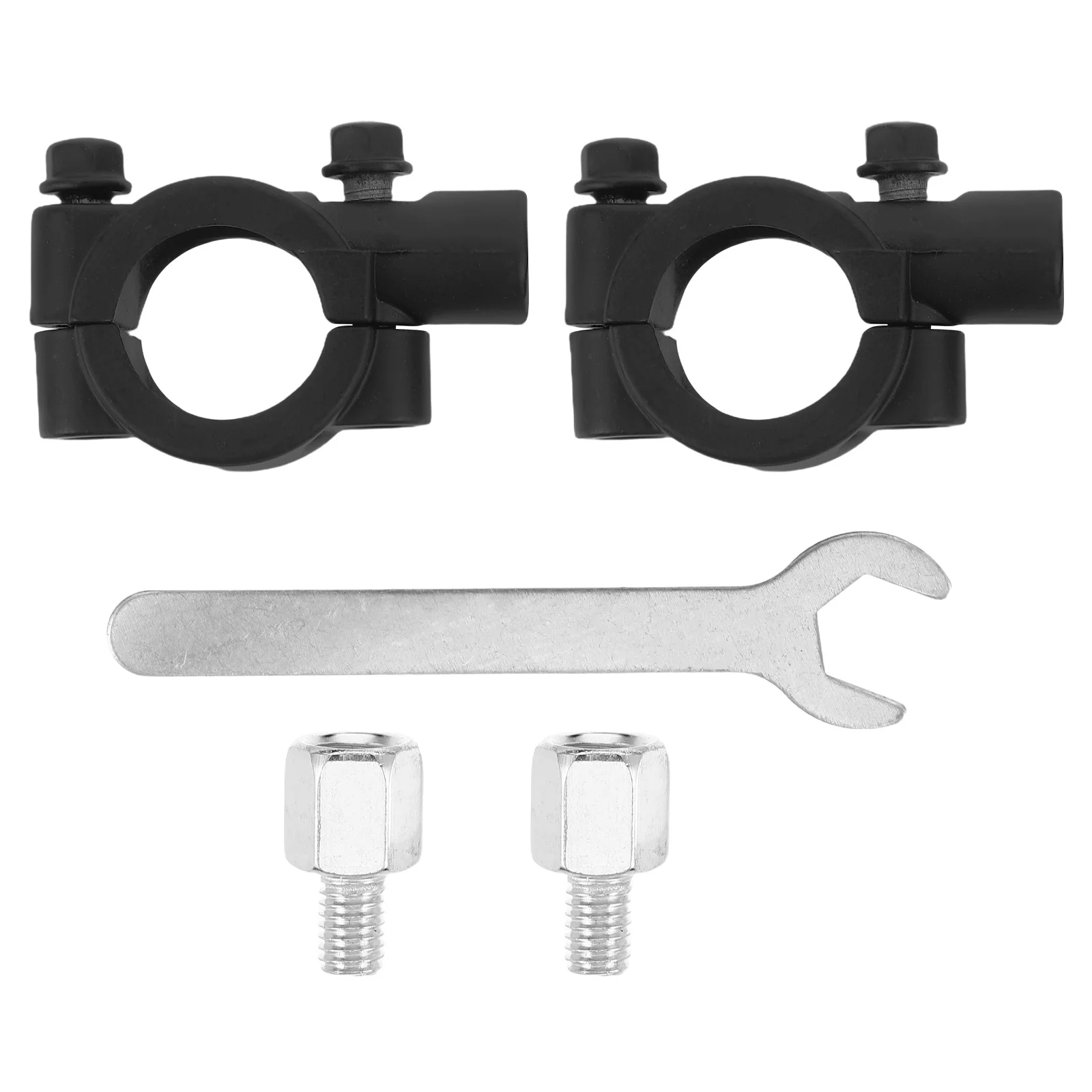 

1Set Motorcycle Rearview Mirror Mount - Universal Bike Handlebar Mirror Adapter Sturdy Design for Electric Scooter