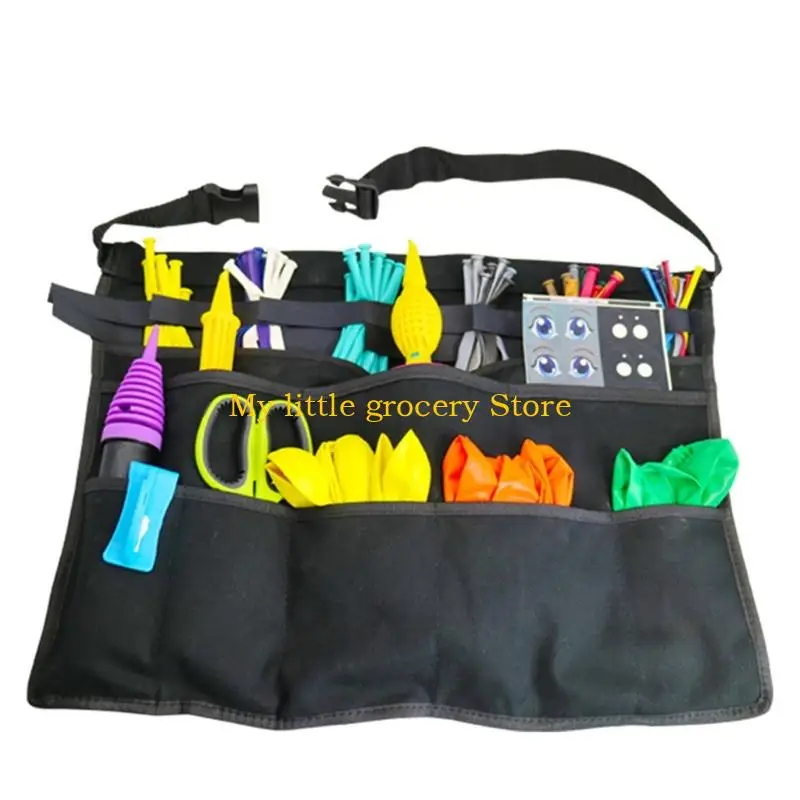 D5BD Detachable Balloon Tool OrganizerApron for Street Selling and Front Item Sorting