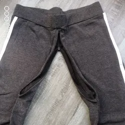 Thin Cotton Leggings for Women with Double Invisible Zippers Open Crotch Pants for Outdoor Sex Convenience Urinate Sexy Slimming