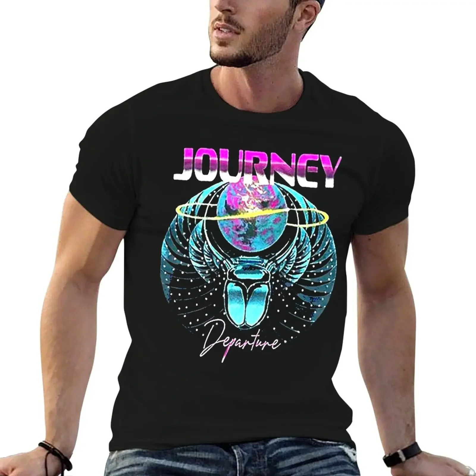 J.B Favourite - Departure 1 - Journey Band Tour 2021 Tri-blend T-Shirt hippie clothes anime graphics Men's t-shirt