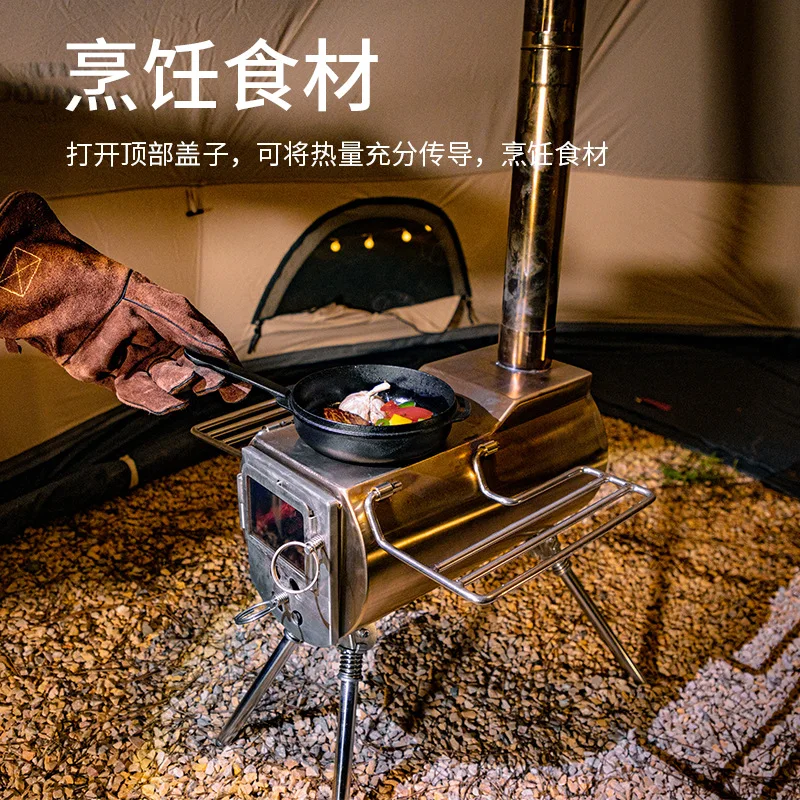 Forno ornamental tenda acampamento ao ar livre piquenique forno de aquecimento interno doméstico