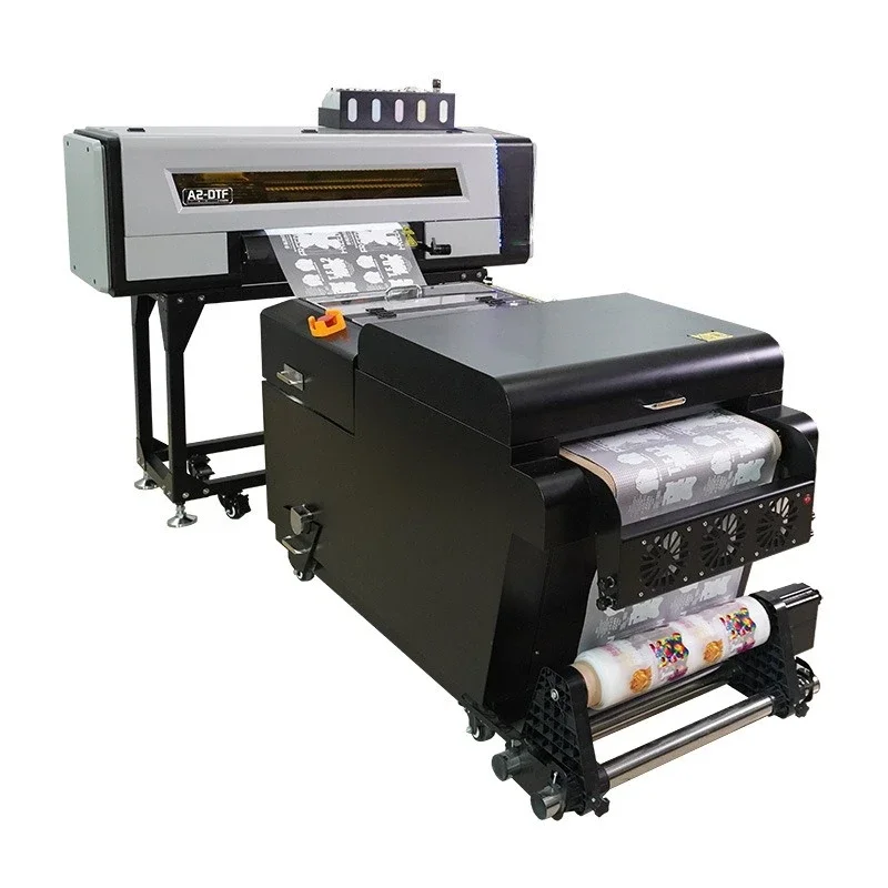 

42Cm wide width automatic printing powder shaking machine T-shirt clothing heat transfer white ink heat transfer machine