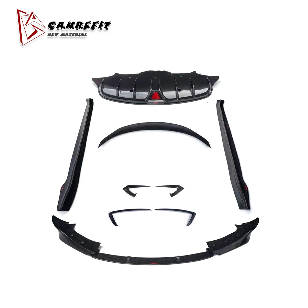 

2019 2020 Tesla Model 3 carbon fiber spoiler for tes 3 carbon fiber spoiler front apron rear diffuser rear wing body kit