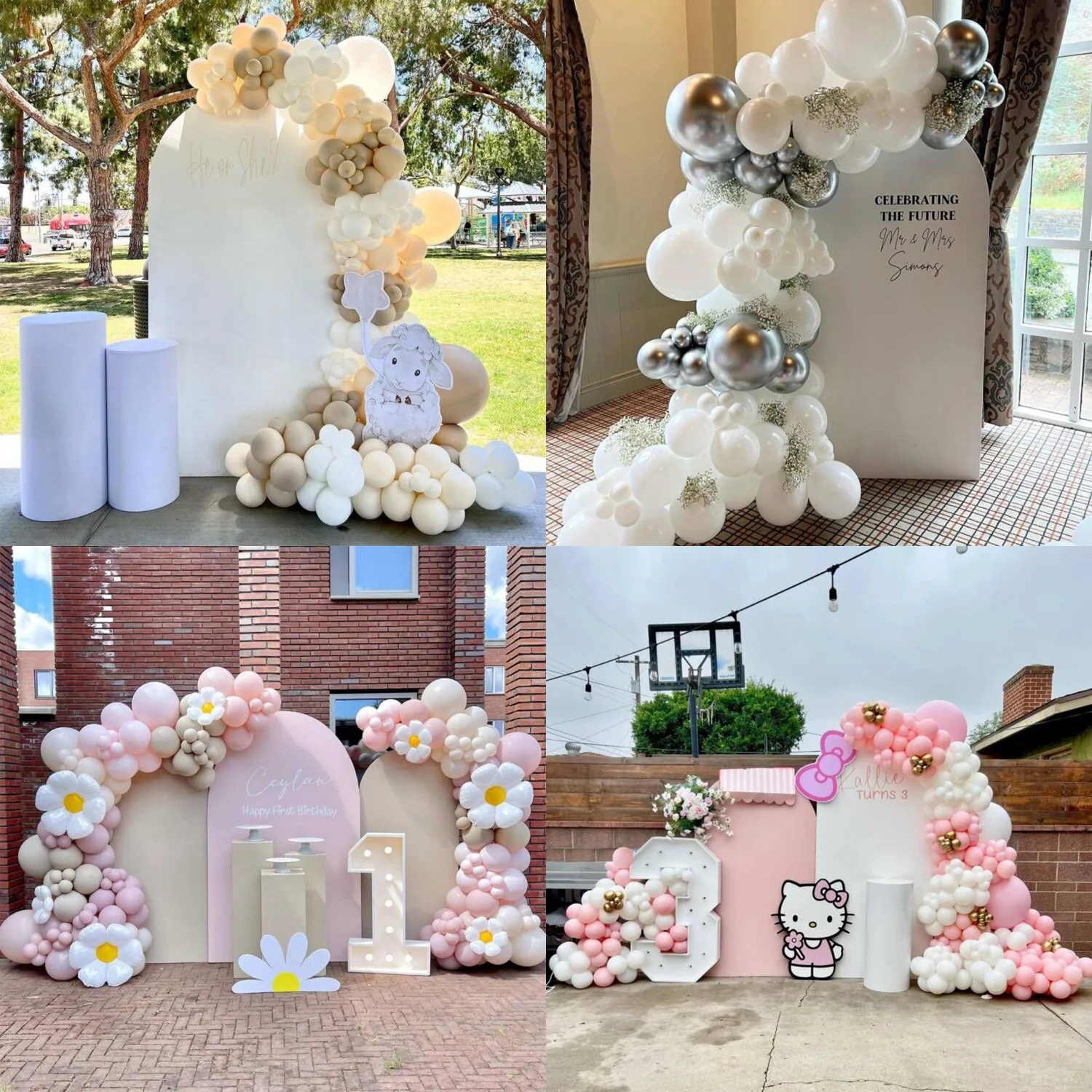 Colorful Arch Backdrop Cover Fabric for Spandex Fitted Arch Stand for Birthday Wedding Parties Diverse Colors, Easy to Match