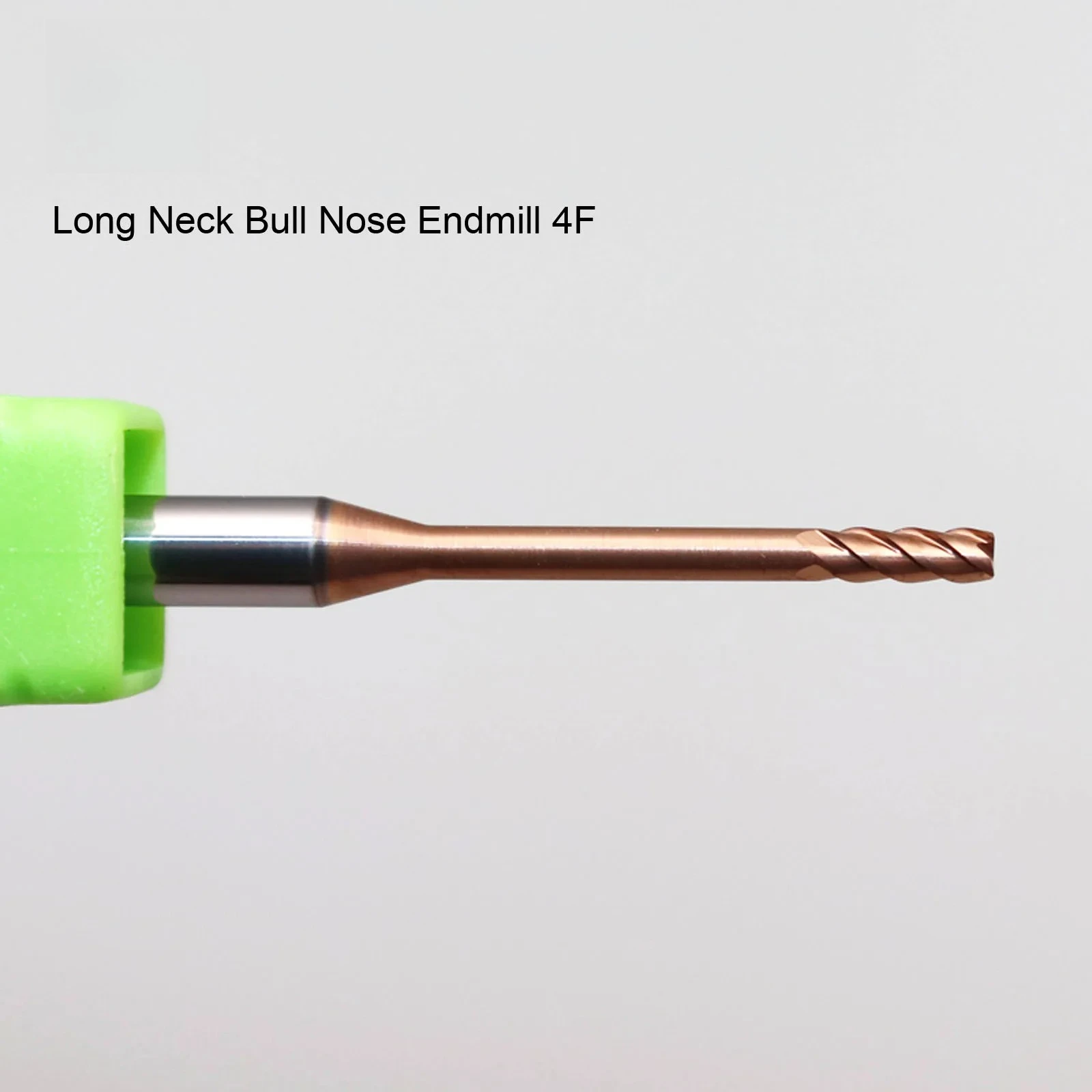 

HRC60 4Flute Solid Carbide Long Neck Bull Nose Milling Cutter Deep Groove Round Endmill R-Angle Small Diameter Min R0.1 R0.2