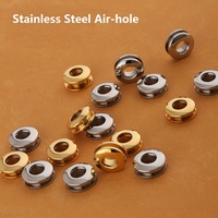 2PCS Stainless Steel Air-hole leather bag inner diameter 6.5mm screw high-end handbag hardware,