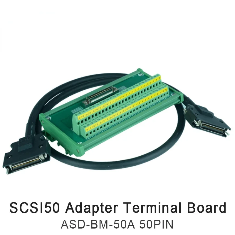 For SCSI50 50pin Relay Terminals Delta A2/AB Servo Driver Pinboard CN1 Interface Transfer Board For ASD-BM-50A Use for A2/AB