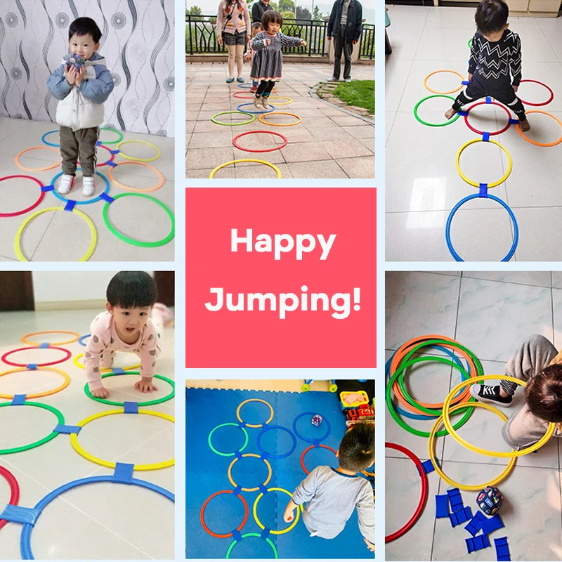 Hopscotch Ring Jumping Children Indoor Sports Kids Outdoor Toys Entertainment Juguetes Niños 3 4 5 6 10 Años Jeux Enfant