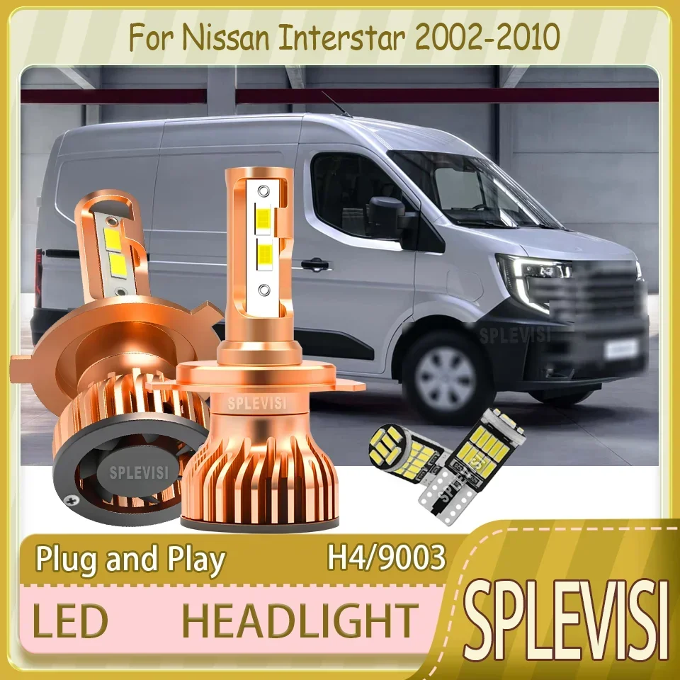

Простая установка и снятие, бесшумные светодиодные фары 9003 H4 для Nissan Interstar 2002-2010 годов выпуска
