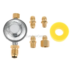 5pcs/kit POL Propane Low Pressure Regulator with Standard Connection Fittings 3/8