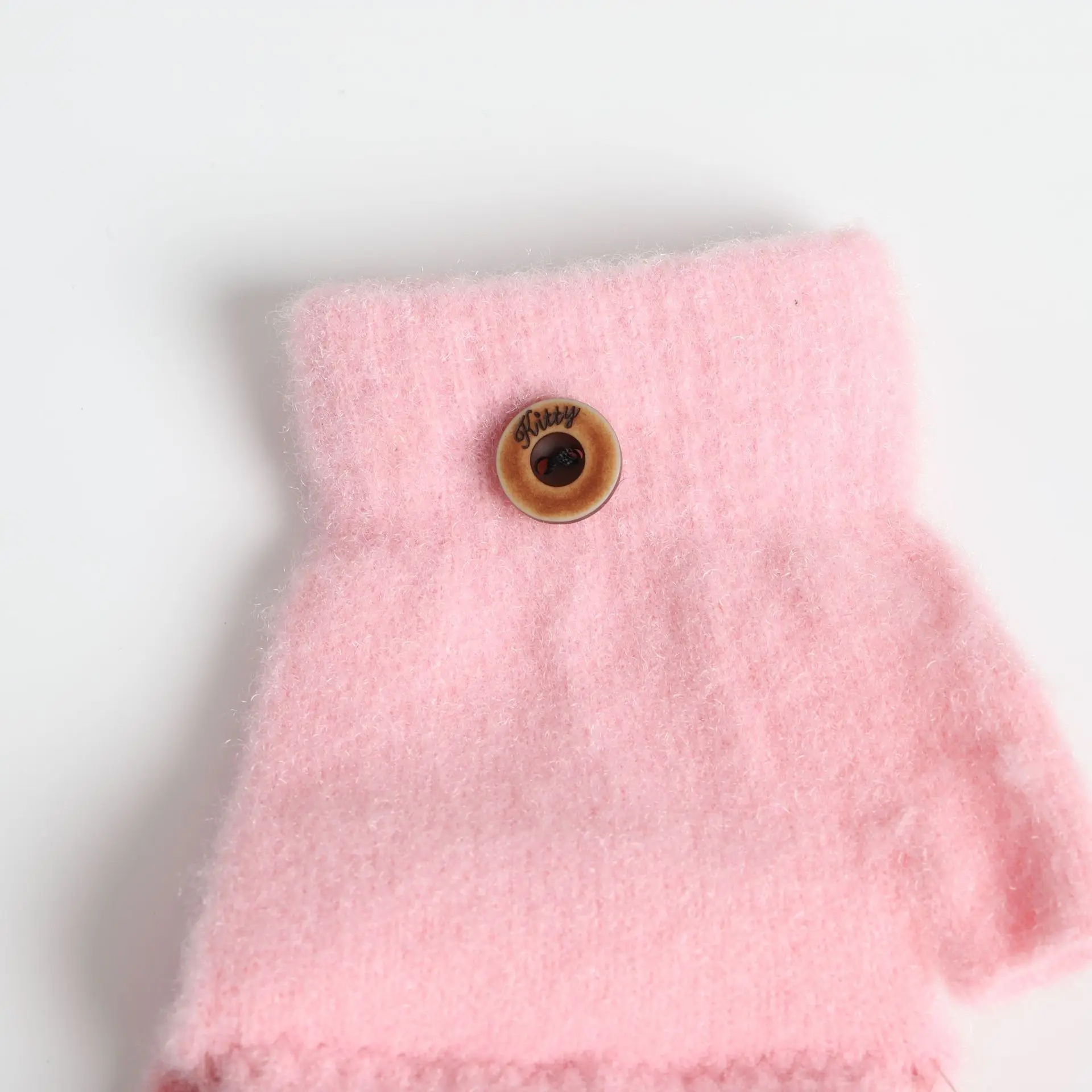 قفازات الشتاء الدافئة الكرتون نصف غطاء الإصبع دراجة الكتابة نصف إصبع غطاء الوجه #1