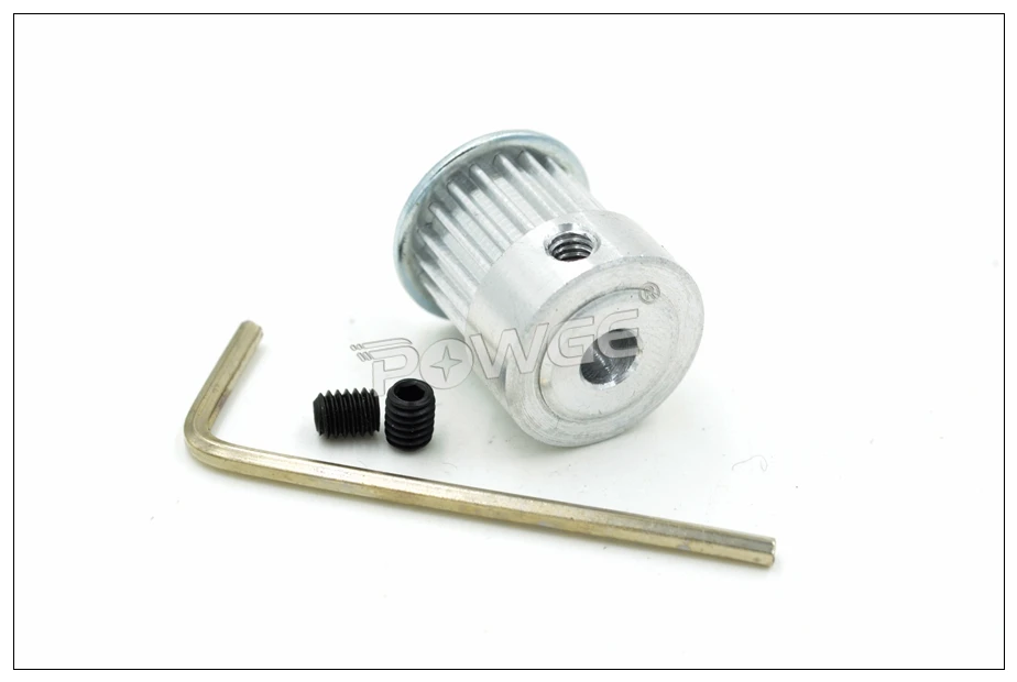 POWGE 20 Teeth T2.5 Timing Pulley Bore=5/6/6.35/8mm For W=10mm T2.5 Synchronous Belt For 3D Printer 20T 20Teeth T2.5 Pulley
