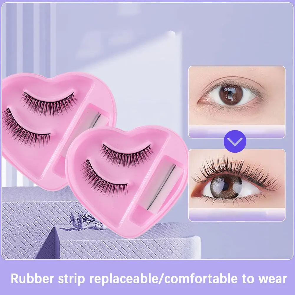 False Eyelashes Reusable Self-adhesive Lashes Glue-free Full Strip Eyelash Extension Professional Makeup Beauty Tools