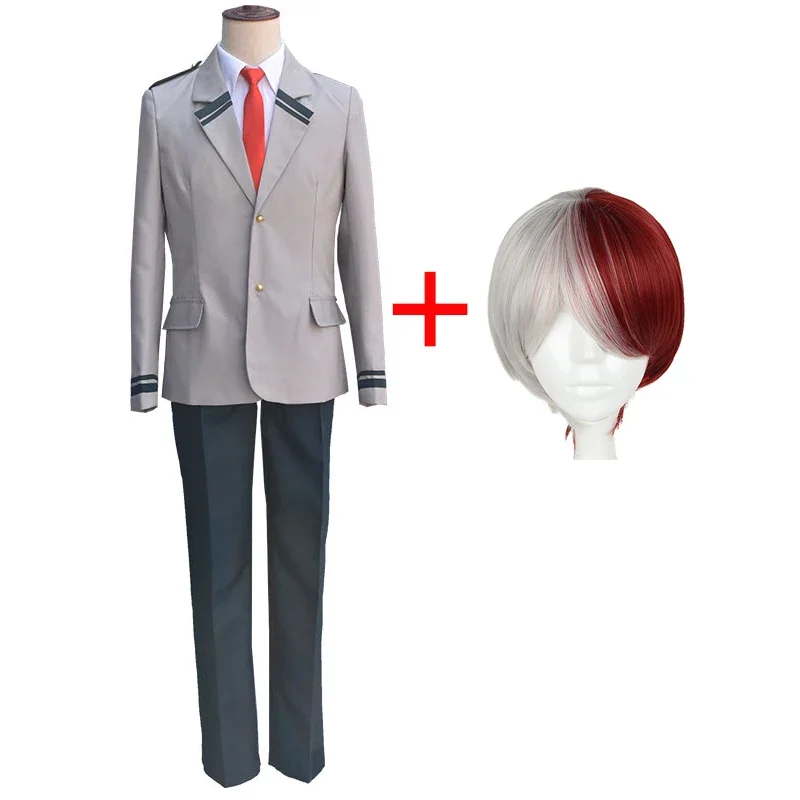 

Anime My Hero Academia Midoriya Izuku Cosplay Costume High School Student Uniform Halloween Party Costume