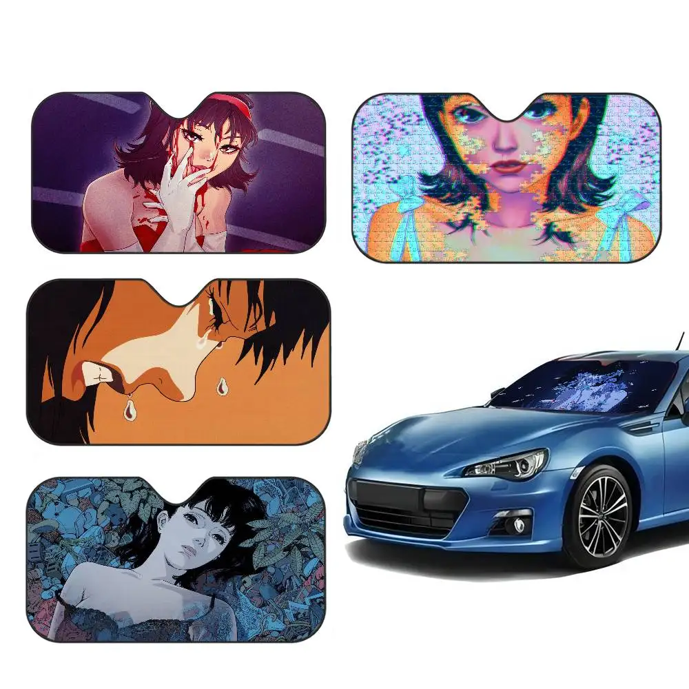 Anime Perfect Blue Car Windshield Foldable Sun Shade Cover Block Reflector Portable Breathable Anti UV Protector Screen
