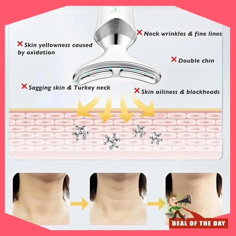 เครื่องนวดคอแบบสั่นสะเทือนพร้อมประคบร้อน 24 ชั่วโมง ช่วยลดเลือนริ้วรอย ยกกระชับผิว ฟื้นฟูผิว