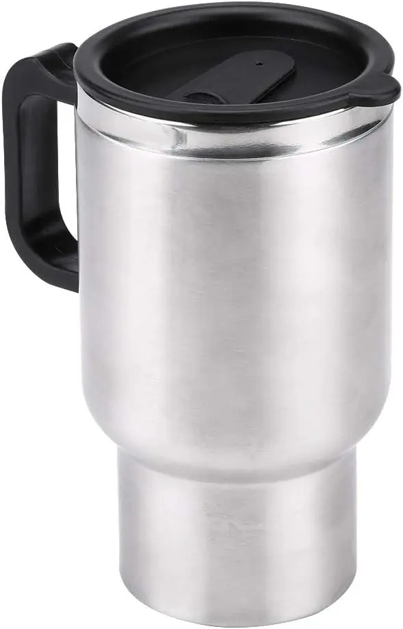 Heated Travel Mug,  Tea Kettle,   Mug, 12V 450ml  In  Stainless Steel Travel Heating Cup Coffee Tea  Cup Mug Travel  Kettle for 