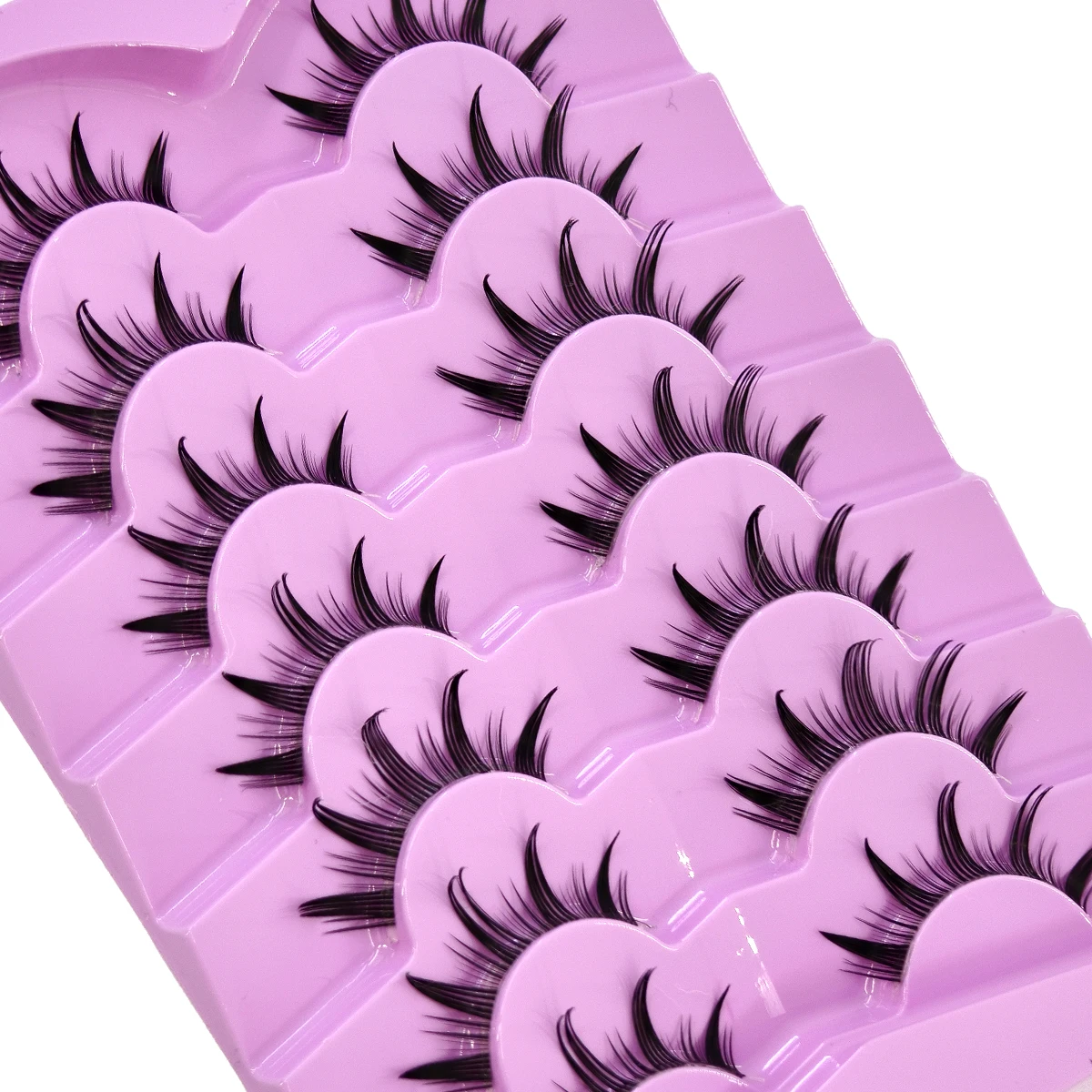 HBZGTLADFalsche Wimpern Cosplay Spiky Lashes Nerz Dramatische Manga Anime Wimpern Dicke Gefälschte Wimpern Extensions Puppe Streifen Wimpern – Detail 13