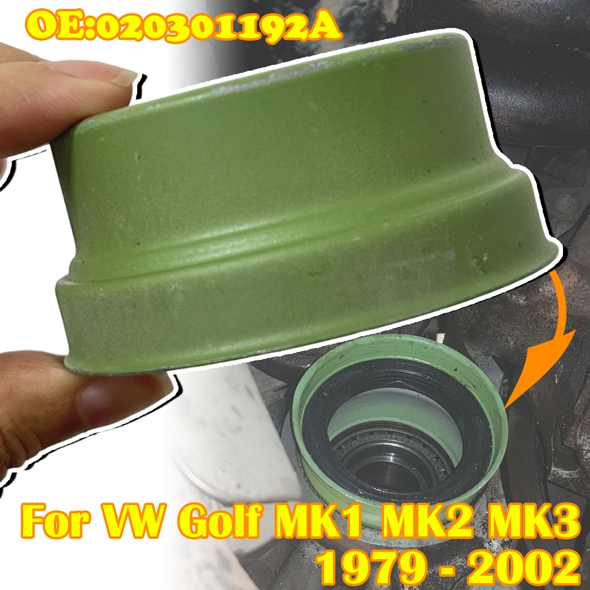 

For VW Golf MK1 MK2 1979 1980 1981 1982-2002 Manual Gearbox 020 Seal Housing Trans Axle Flange Sleeve Control Arm Mounting