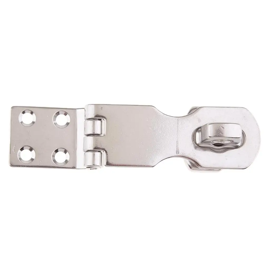 316 Stainless Steel Folding Hasp Door Latch Sliding Padlock