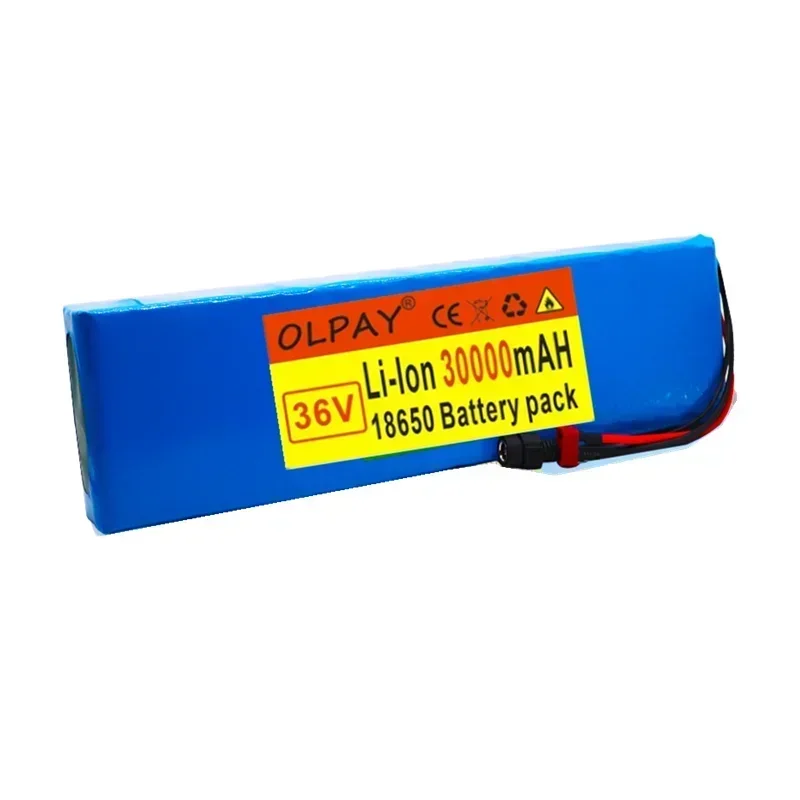 2022 Original New High Power 36V Battery 10S4P 30Ah 18650 Battery Pack 800W 42V 30000mAh for Ebike Electric Bicycle with BMS