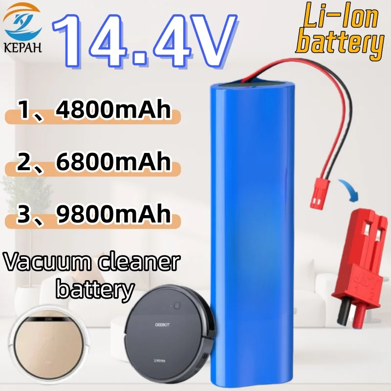2025 100% New Li-ion Battery for ILIFE V3s Pro V5s Pro V8s V8 Plus V80 Max V80 Pro V3s Max 18650 6800mAh 14.4V PX-B010