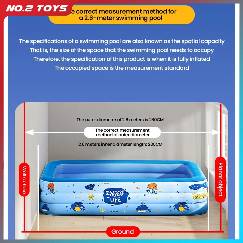 Inflatable Swimming Pool Large Size Indoor Outdoor Folding Pool Family Adult Baby Party Removable Swimming Pools for Children